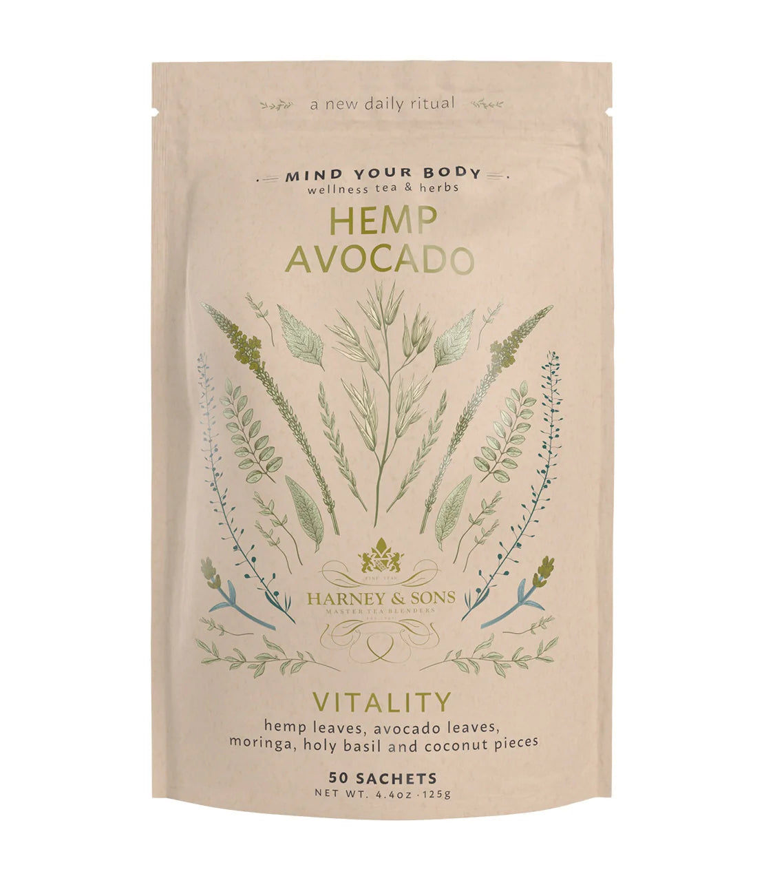 Hemp Avocado, Bag of 50 Sachets
